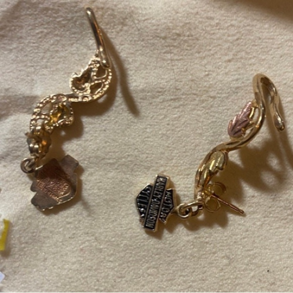 Harley Davidson Vintage Earring Climbers 10Kt